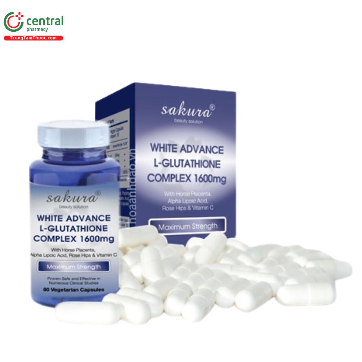 sakura white advance l glutathione complex 1600mg 3 B0738