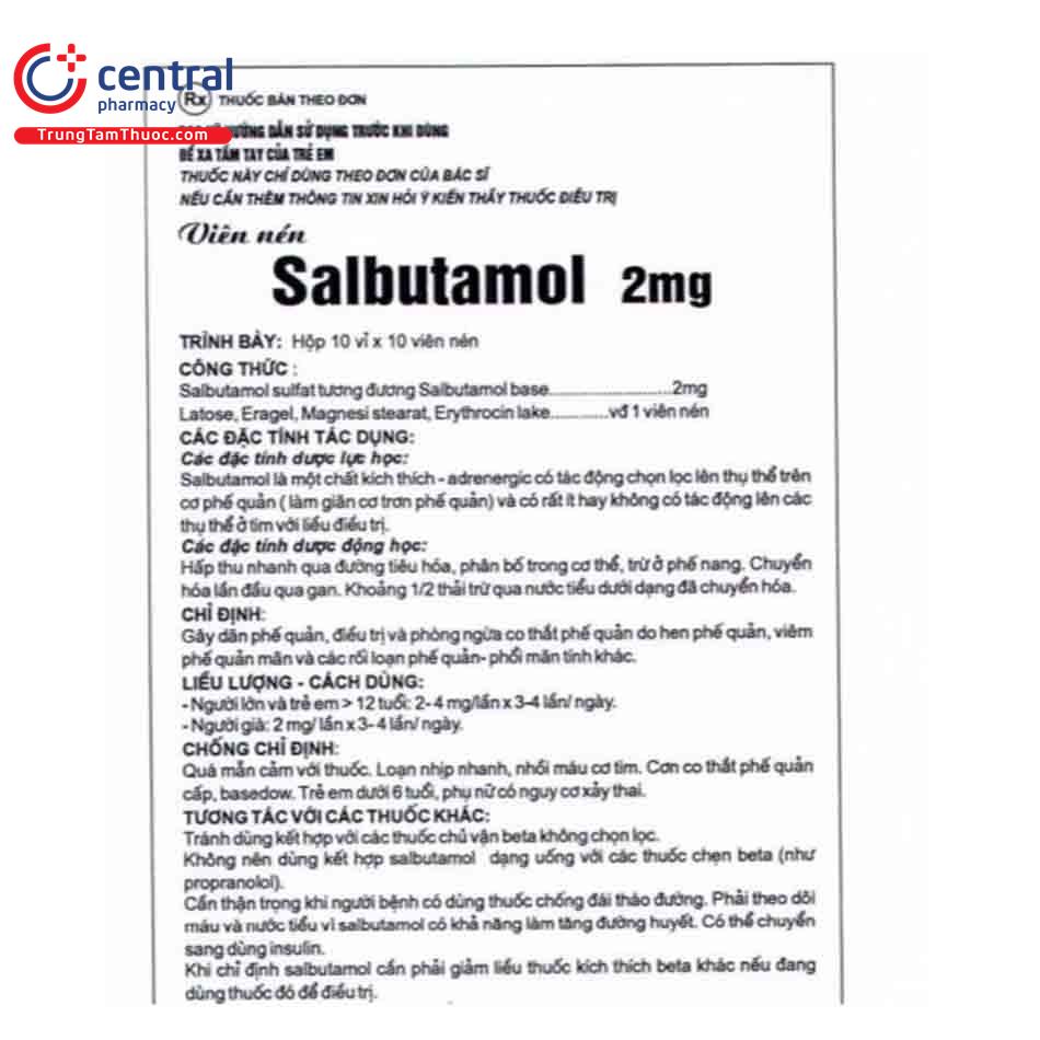 salbutamol 2mg dopharma 6 M5128