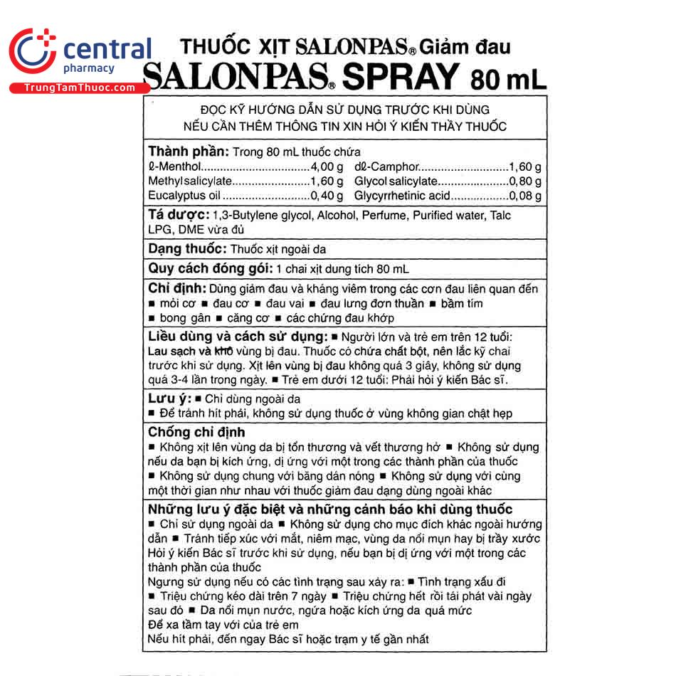 salonpas spray 80ml 10 H3628