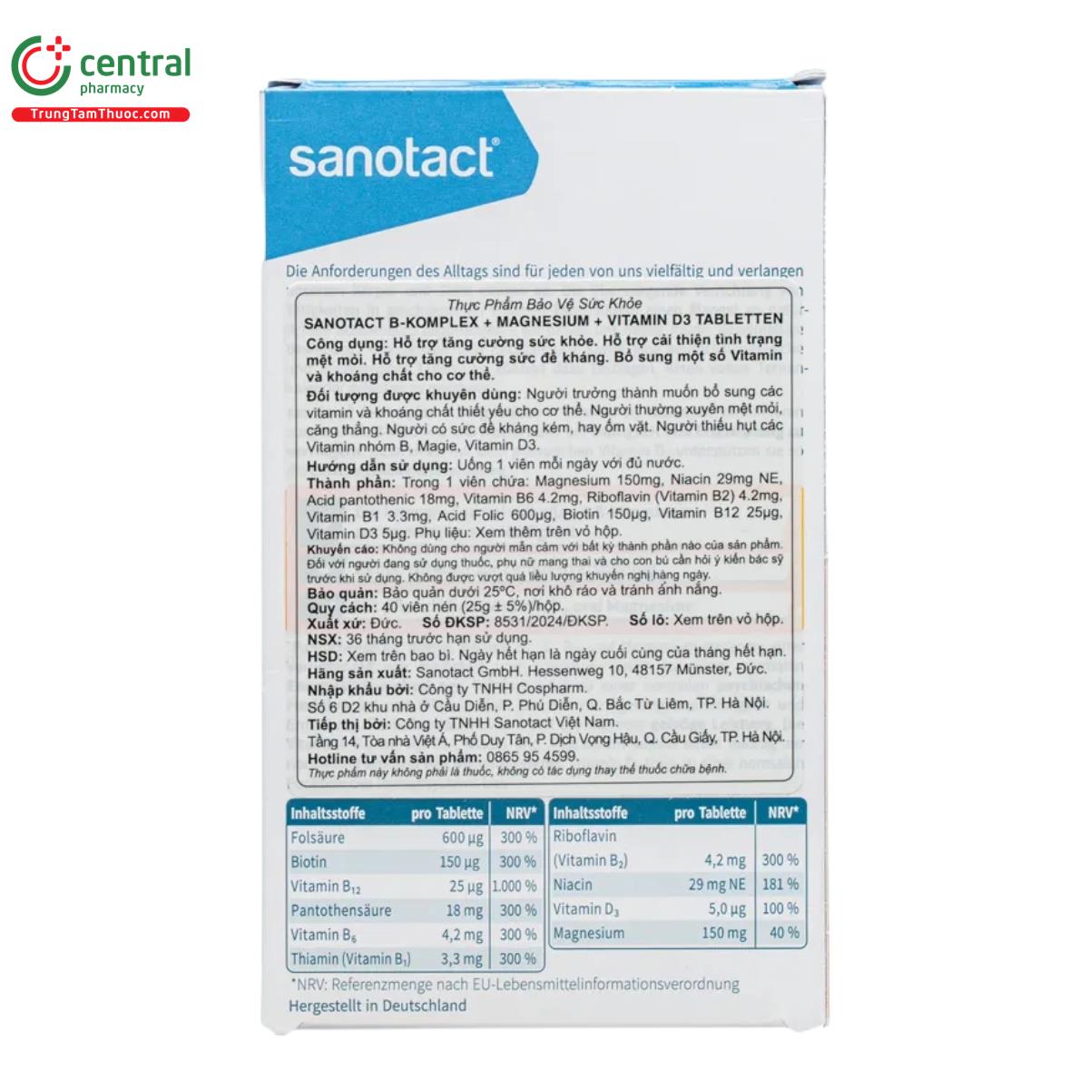 sanotact b komplex magnesium vitamin d3 5 B0535 sanotact b komplex magnesium vitamin d3 5 B0535