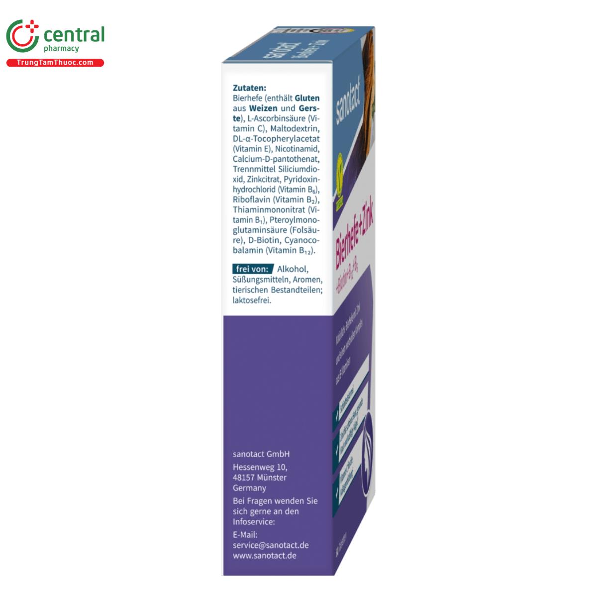 sanotact bierhefe zink biotin b12 b6 5 L4026 sanotact bierhefe zink biotin b12 b6 5 L4026