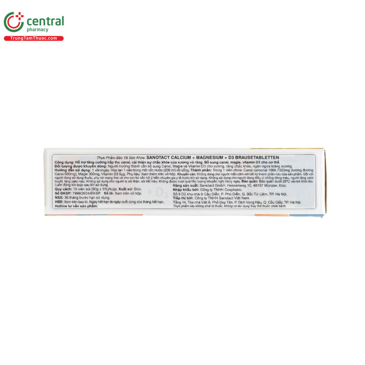 sanotact calcium magnesium d3 brausetabletten 6 U8452