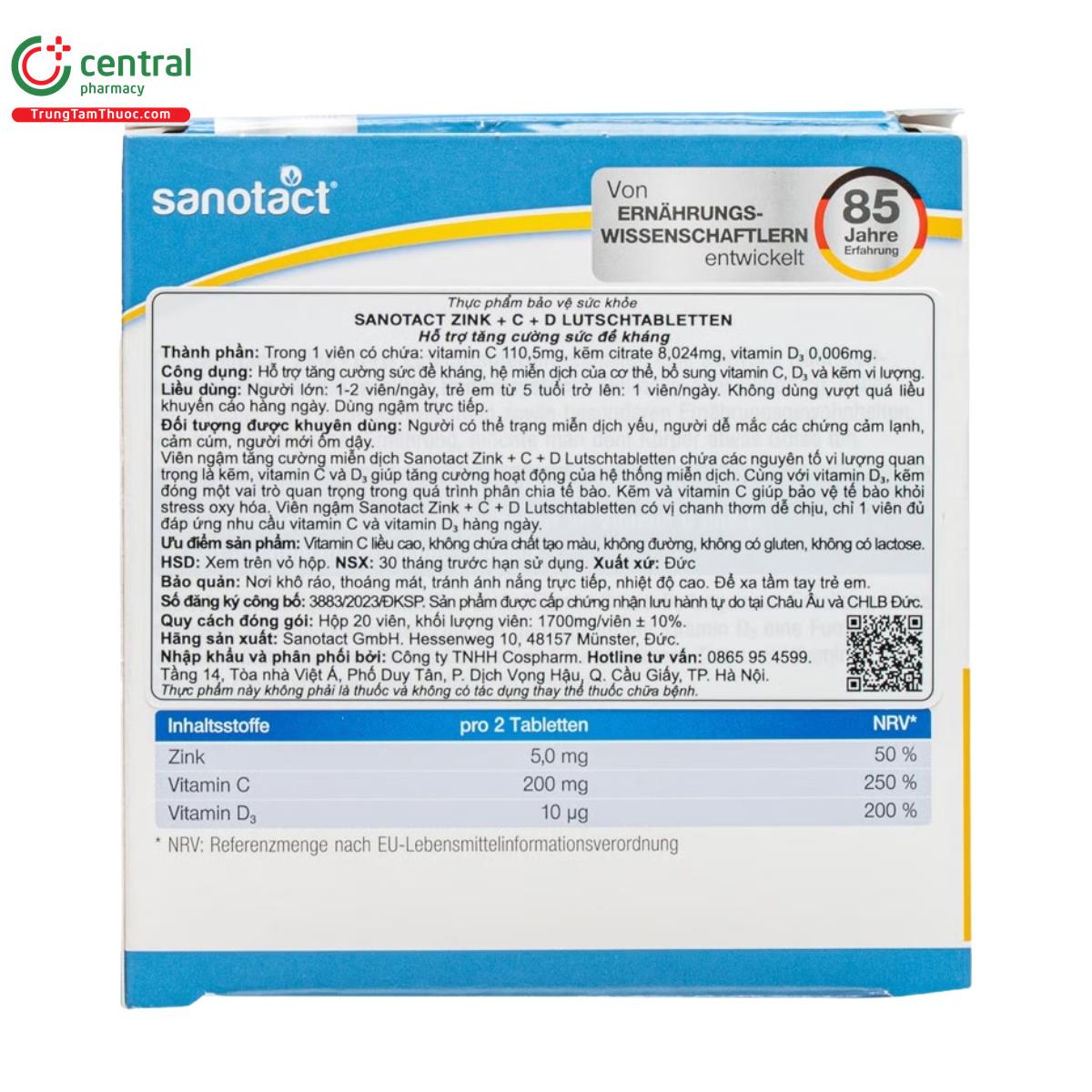 sanotact zink c d 5 D1267 sanotact zink c d 5 D1267