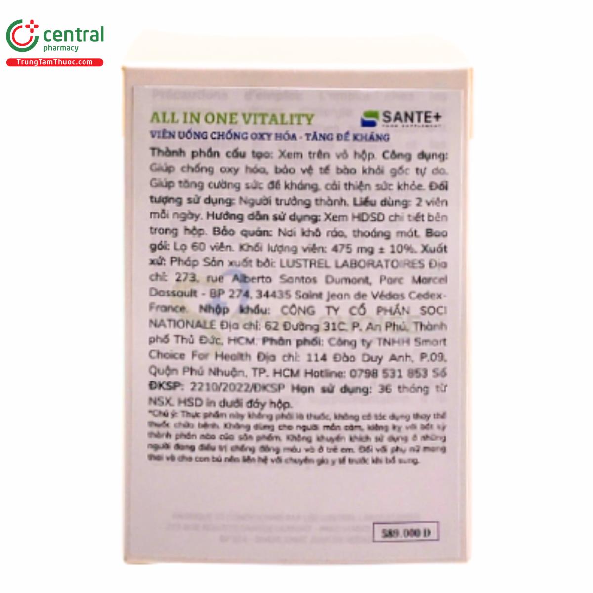 sante all in one vitality 3 H3103