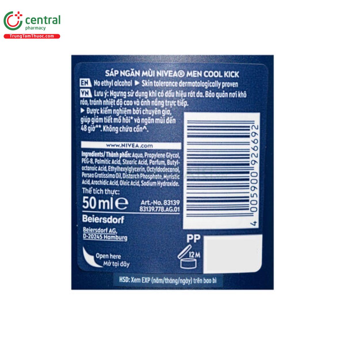 sap ngan mui nivea men cool kick 4 K4110