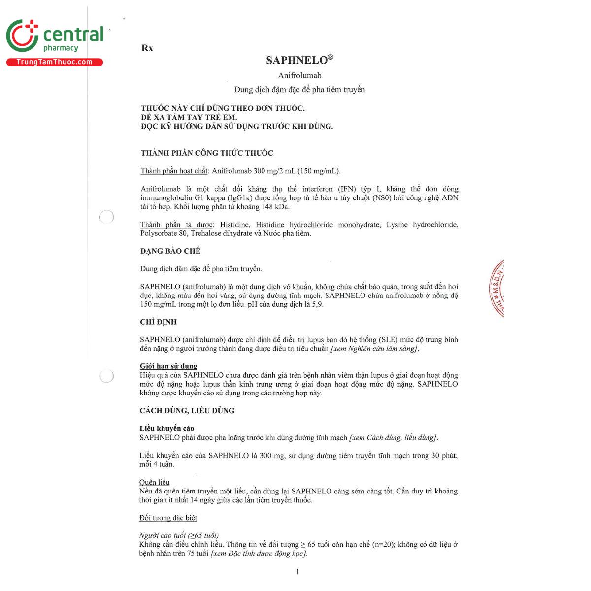 saphnelo 3 T7640 saphnelo 3 T7640