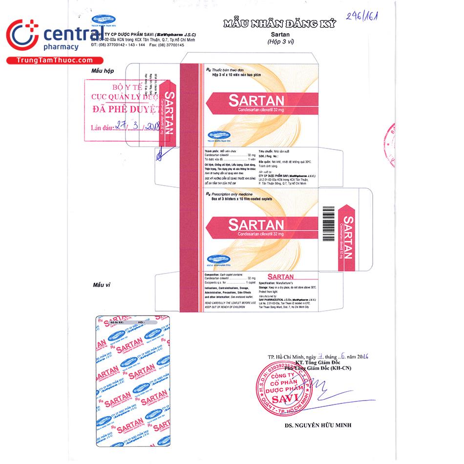 sartan 32mg 1 E1114