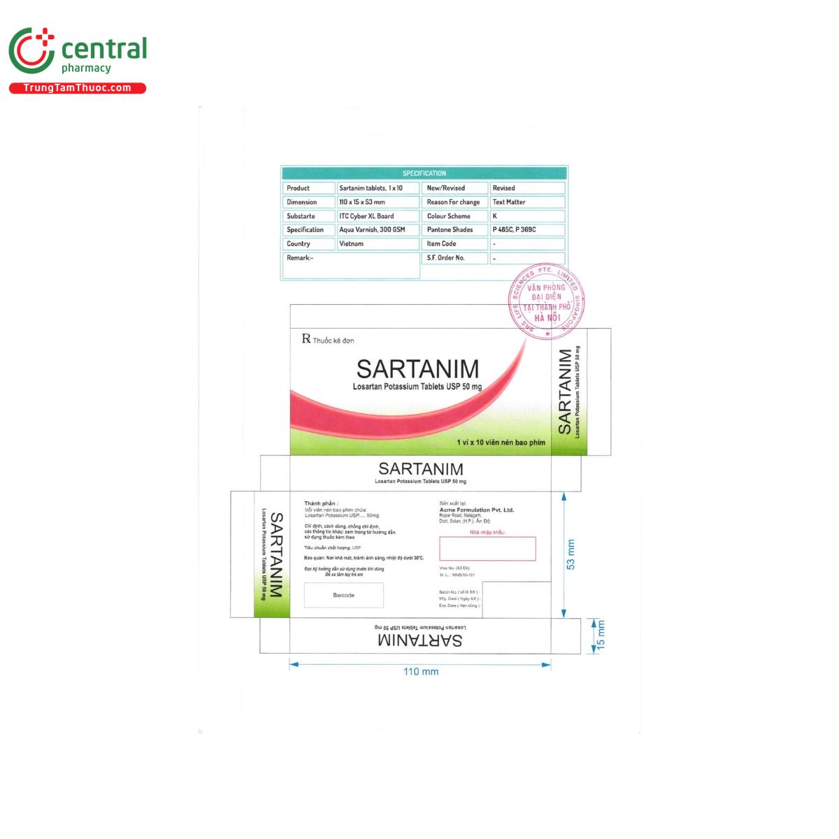sartanim 50mg 2 O5413 sartanim 50mg 2 O5413