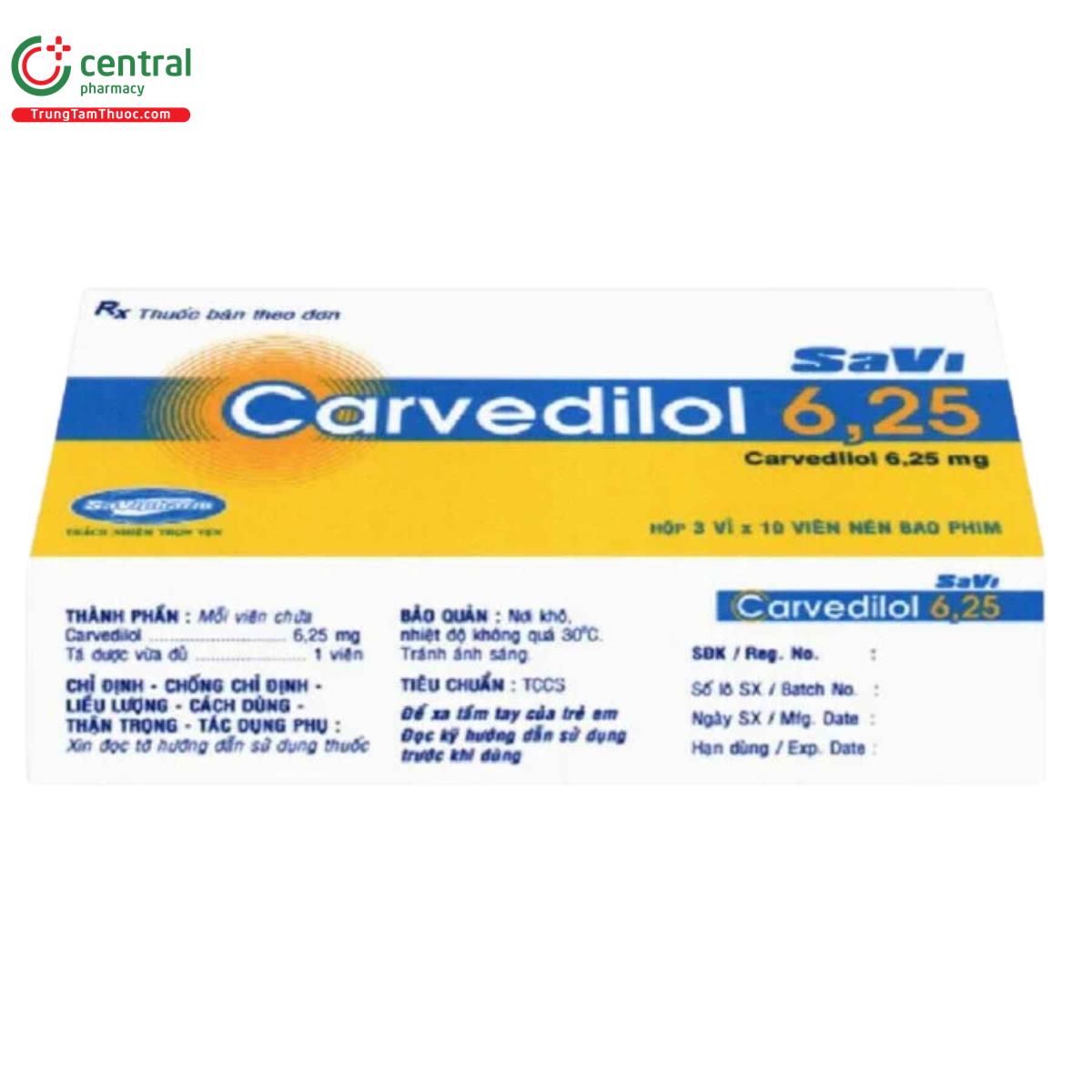 savi carvedilol 625 4 H2073