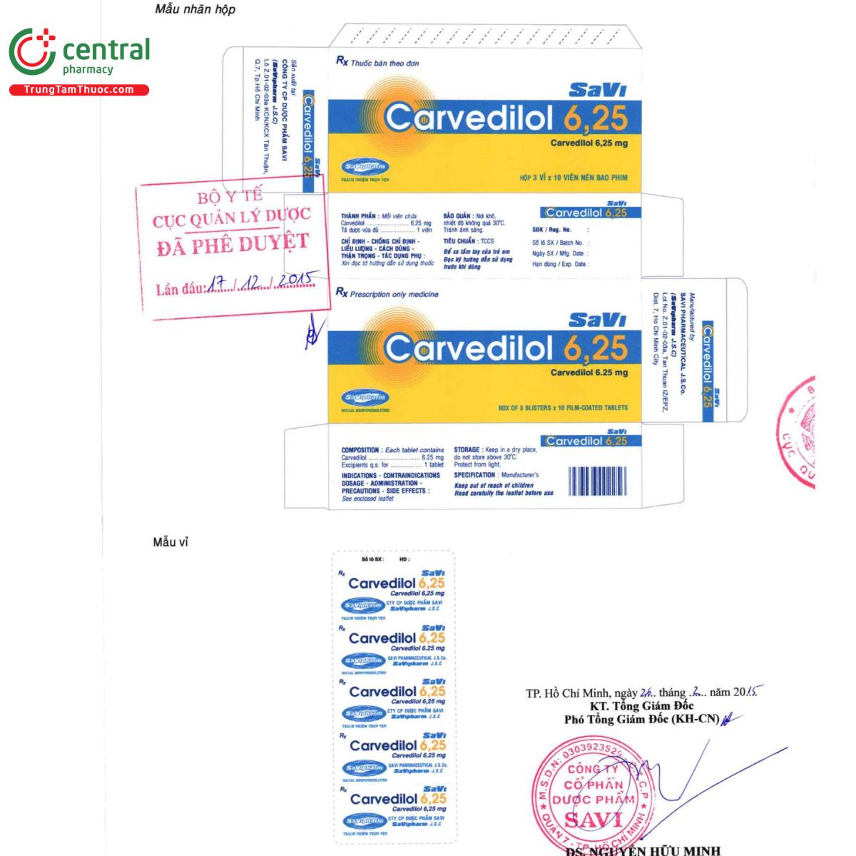 savi carvedilol 625 6 G2687