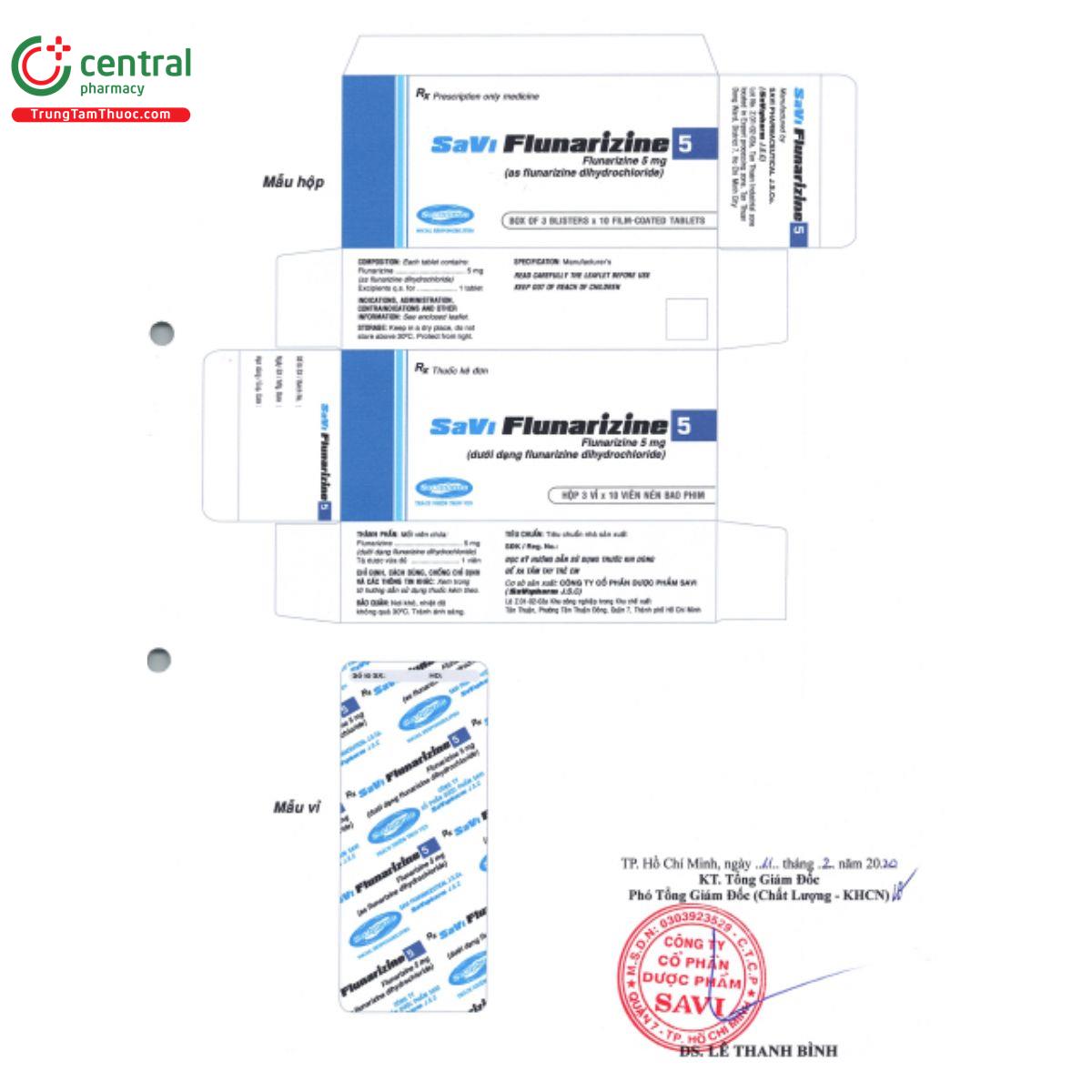 savi flunarizine 5 6 F2441 savi flunarizine 5 6 F2441