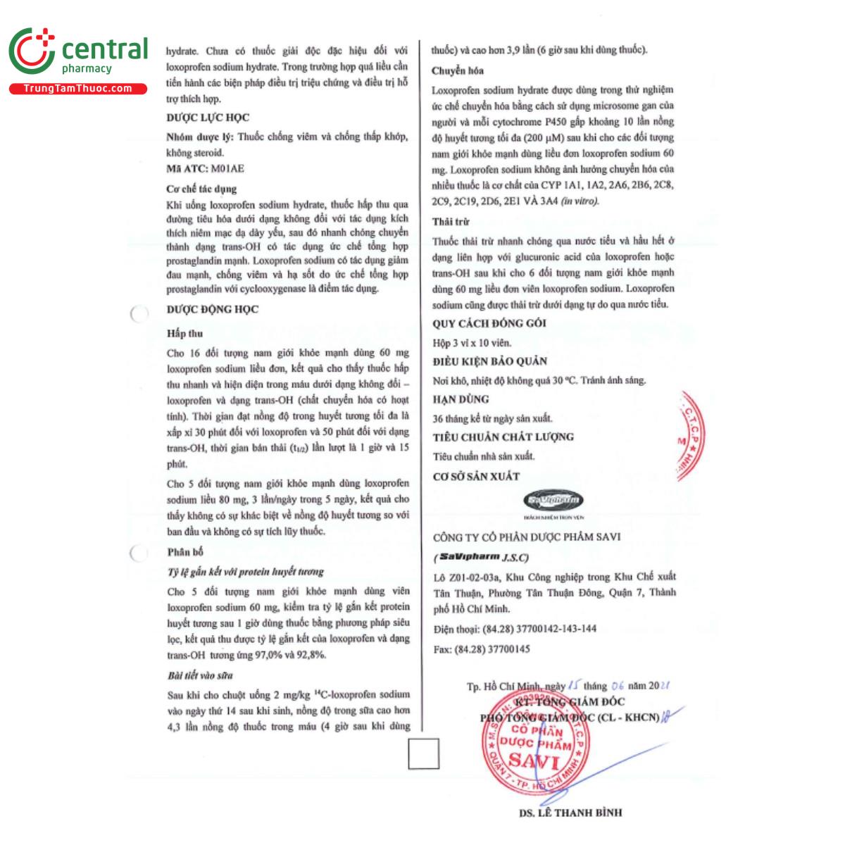 saviloxofen 60mg 8 N5162