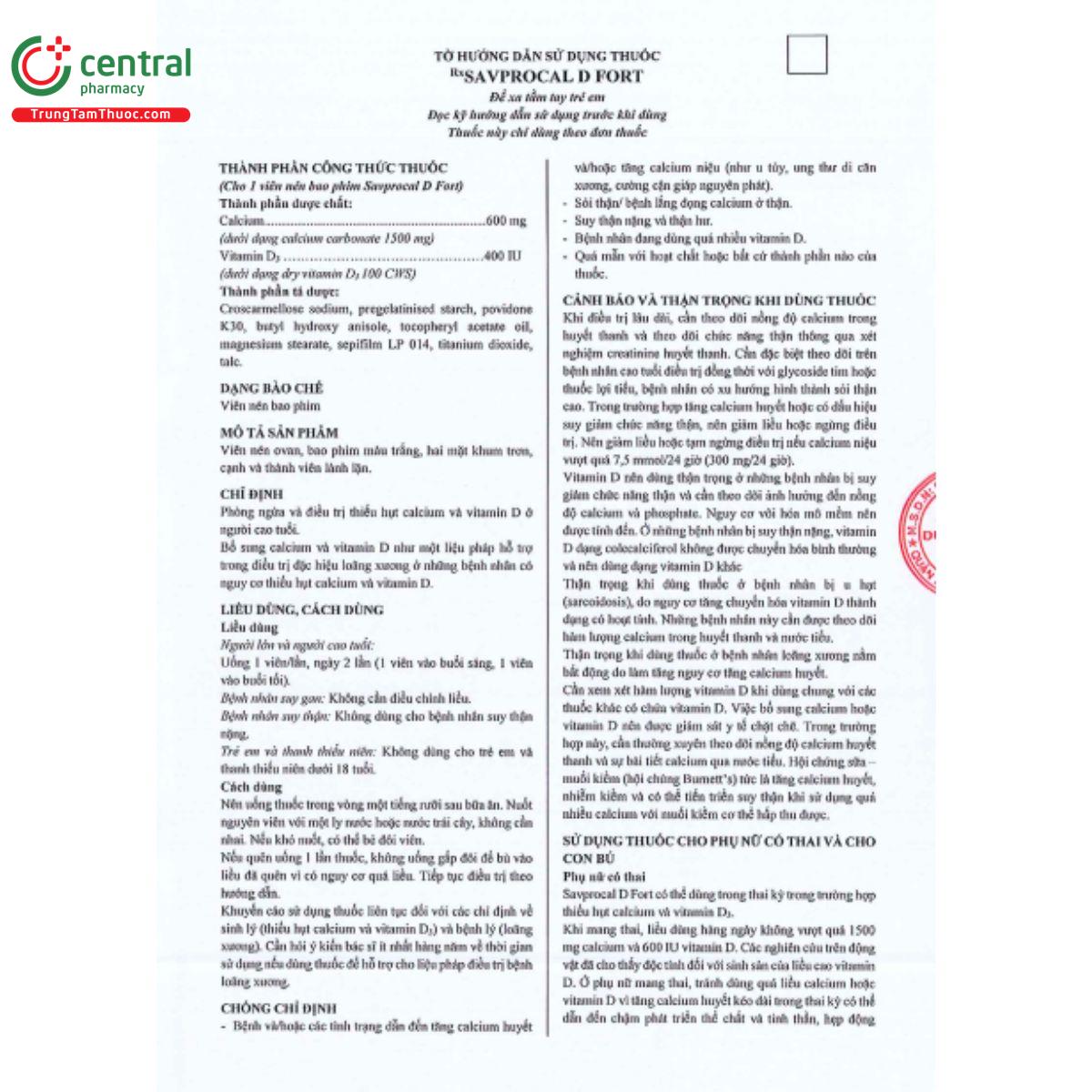 savprocal d fort 3 K4158