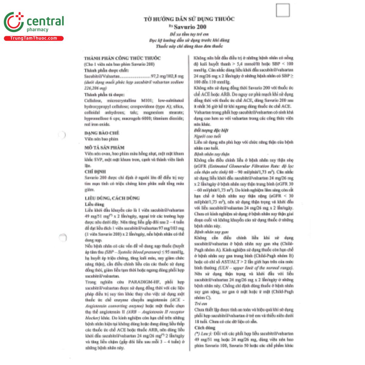 savurio 200mg 3 N5167