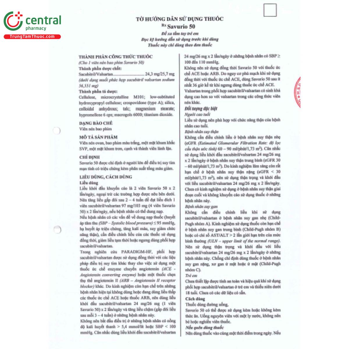 savurio 50mg 3 J3224