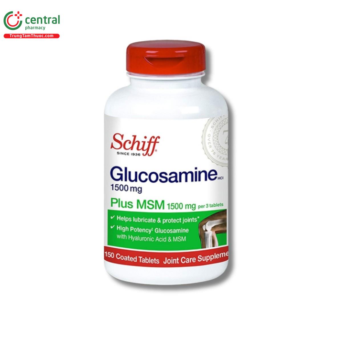 schiff glucosamine 1500mg plus msm 1500mg 1 G2555