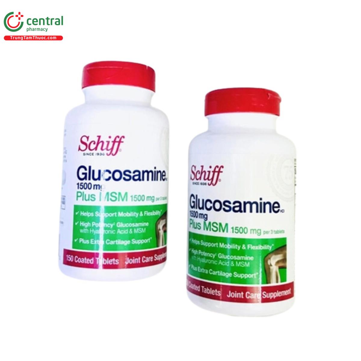 schiff glucosamine 1500mg plus msm 1500mg 3 U8410