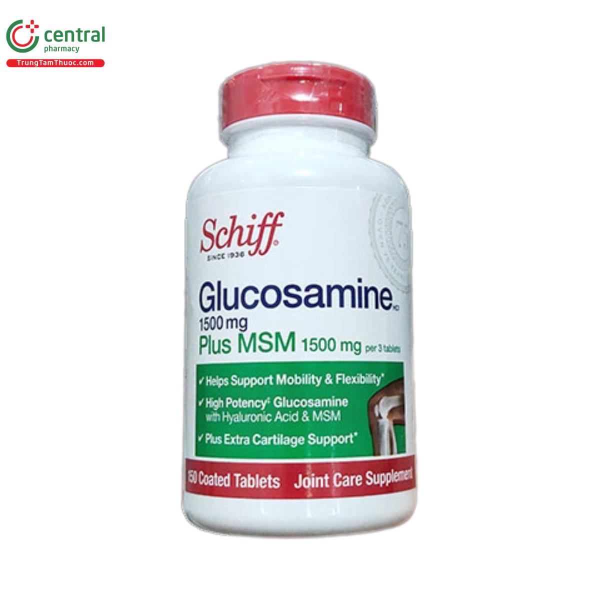 schiff glucosamine 1500mg plus msm 1500mg 7 B0267