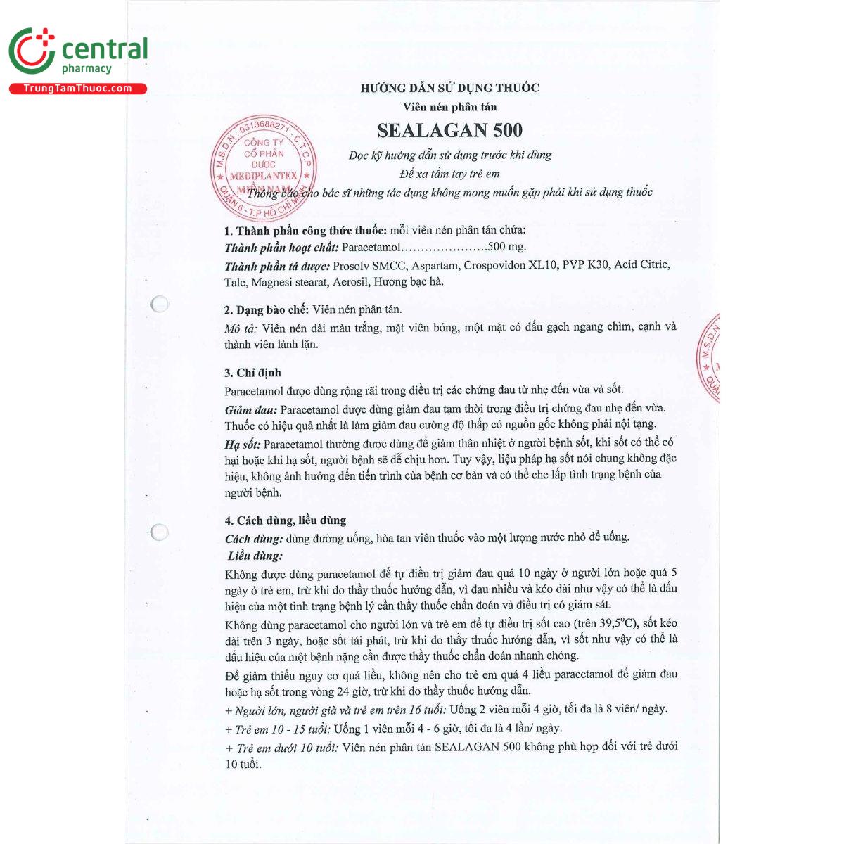 sealagan 500mg 3 M5575