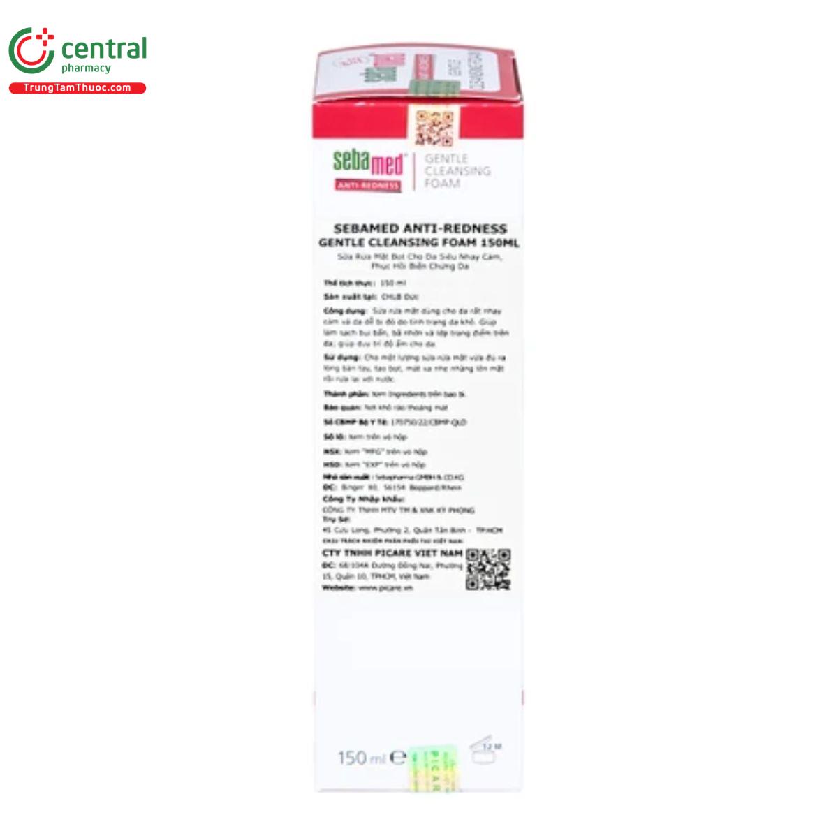 sebamed anti redness gentle cleansing foam 4 G2684