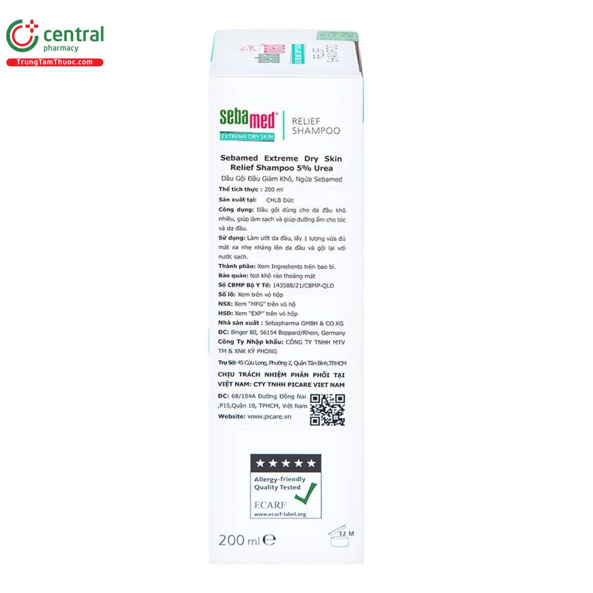 sebamed extreme dry skin relief shampoo 5 urea sebamed 200ml 3 B0180