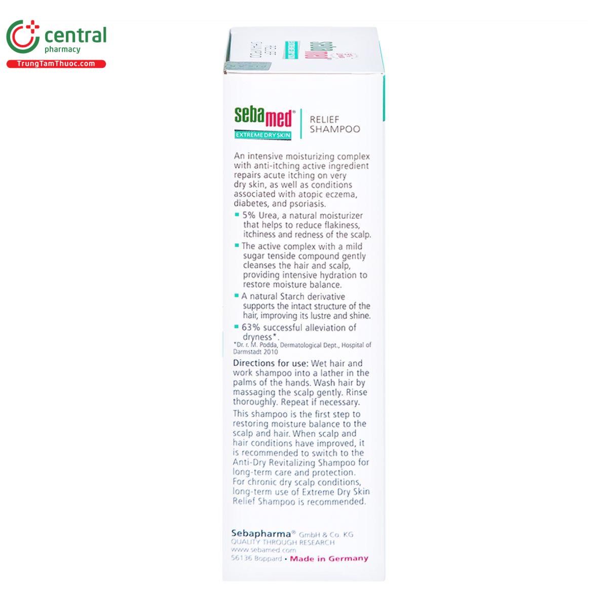 sebamed extreme dry skin relief shampoo 5 urea sebamed 200ml 4 T7051