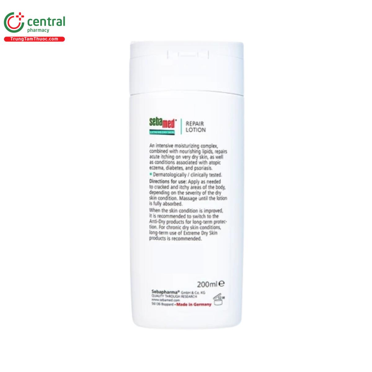 sebamed extreme dry skin repair lotion 10 urea 15 C1624
