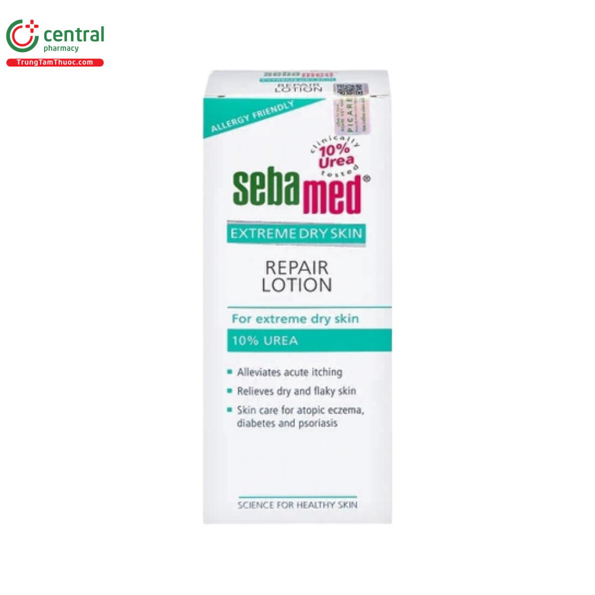 sebamed extreme dry skin repair lotion 10 urea 6 N5612