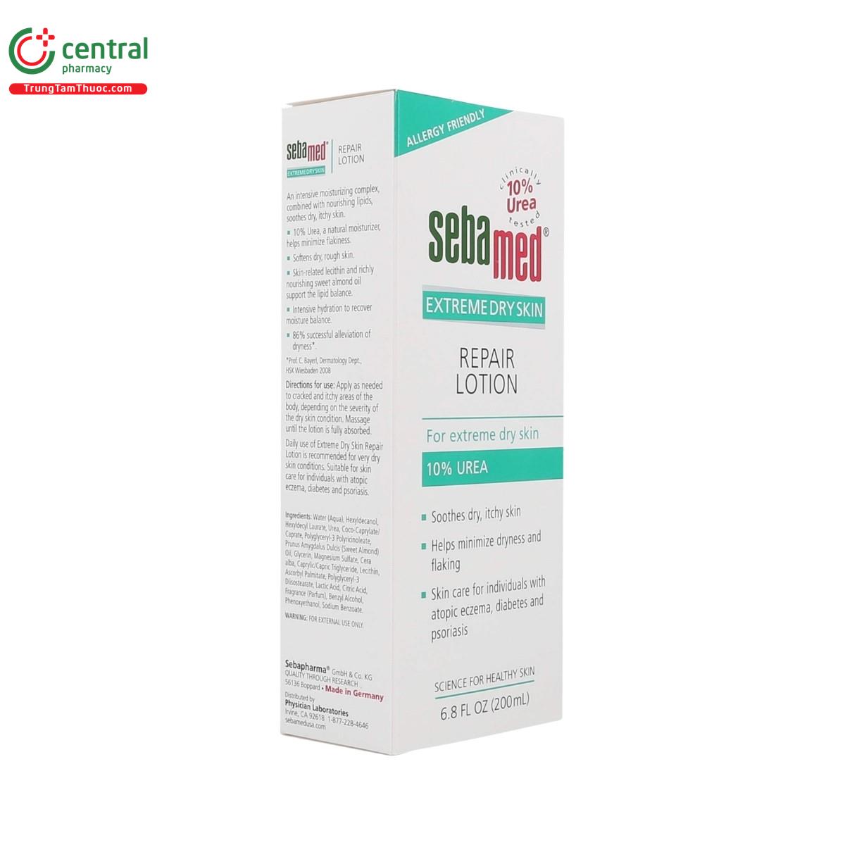 sebamed extreme dry skin repair lotion 10 urea 9 D1712
