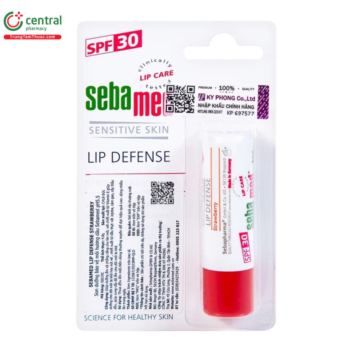 sebamed lip defense strawberry 48g 1 P6220