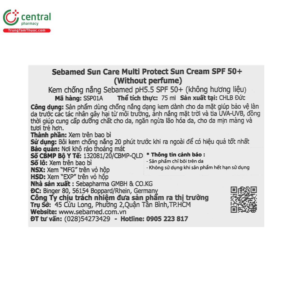 sebamed sun care multi protect sun cream spf50 9 I3415