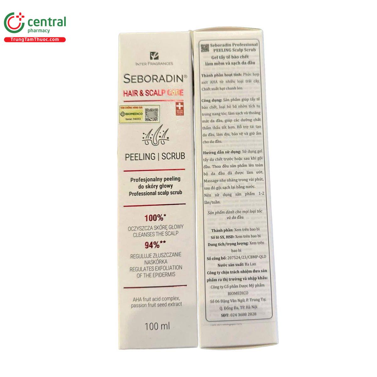 seboradin professional peeling scalp scrub N5538