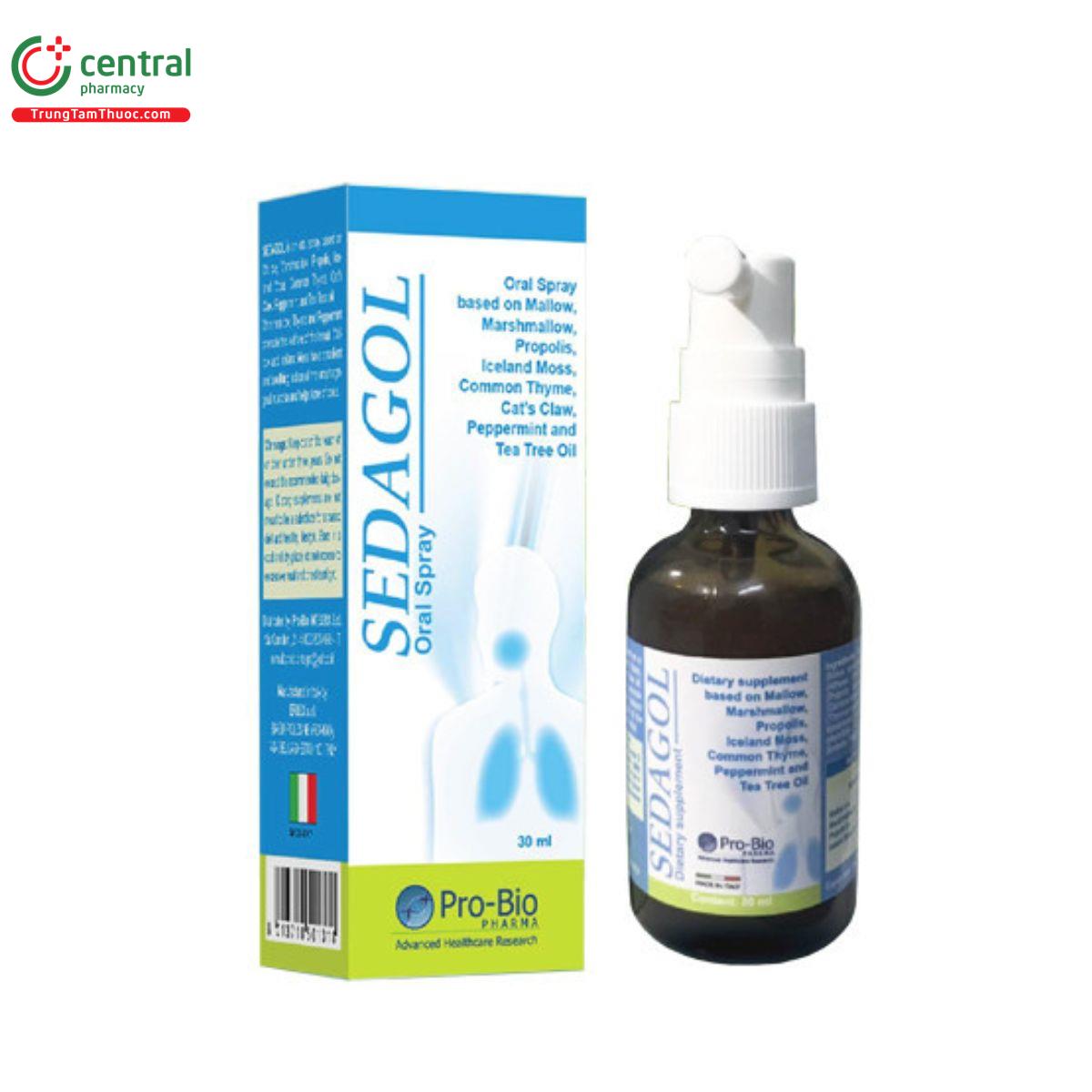 sedagol oral spray pro bio 9 H3520