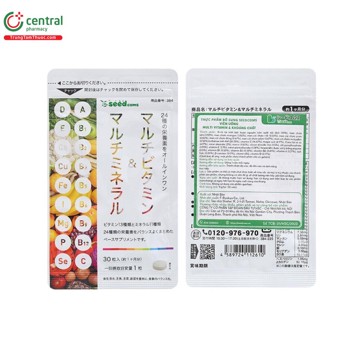 seedcoms multi vitamin khoang chat 4 P6146