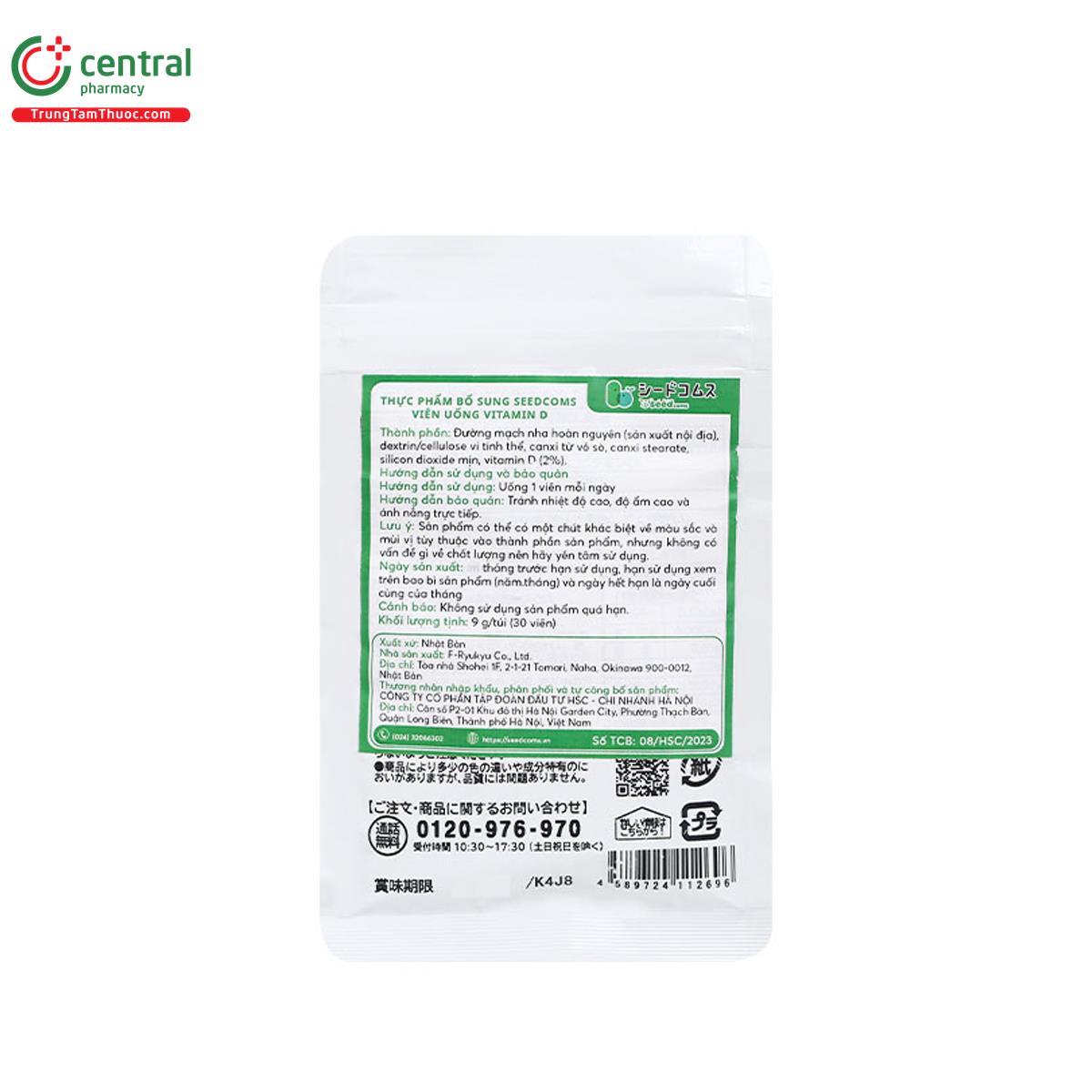 seedcoms vitamin d canxi 3 V8238