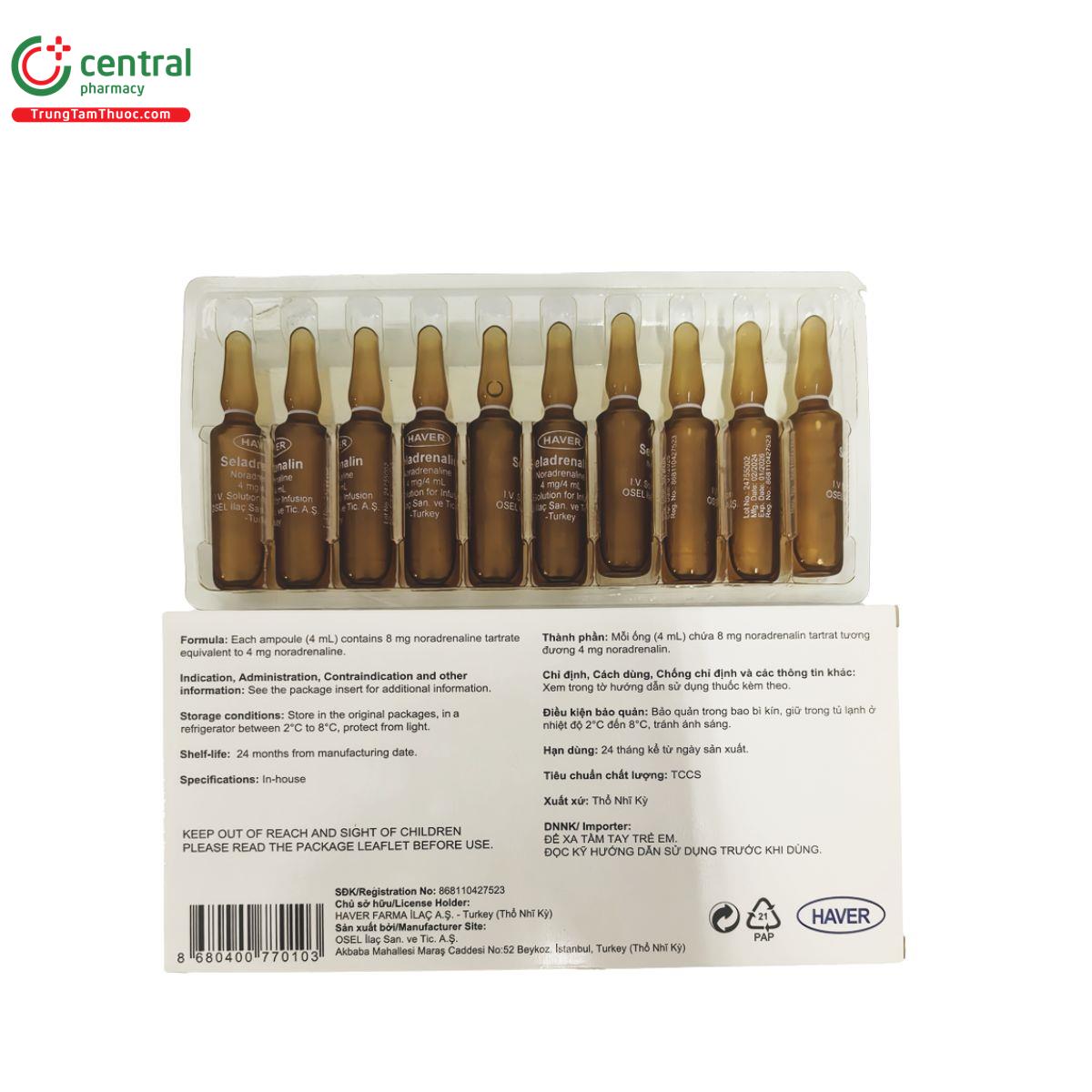 seladrenalin 4mg 4ml 2 L4050