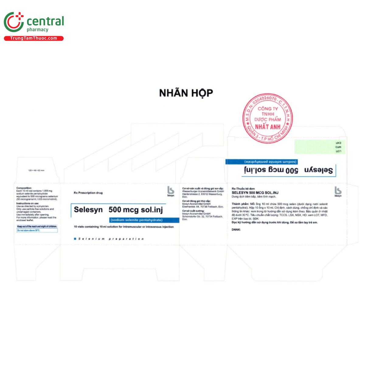 selesyn 500mcg solinj 3 R6652 selesyn 500mcg solinj 3 R6652