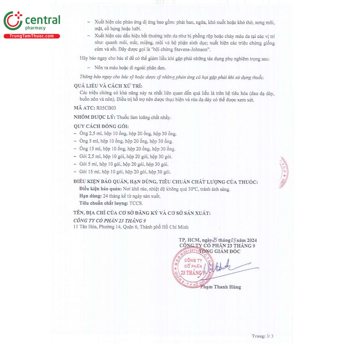 semucos 50mg ml 20 J4445