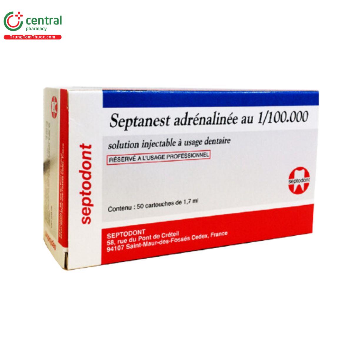 septanest adrenalinee au 1 100000 3 A0306