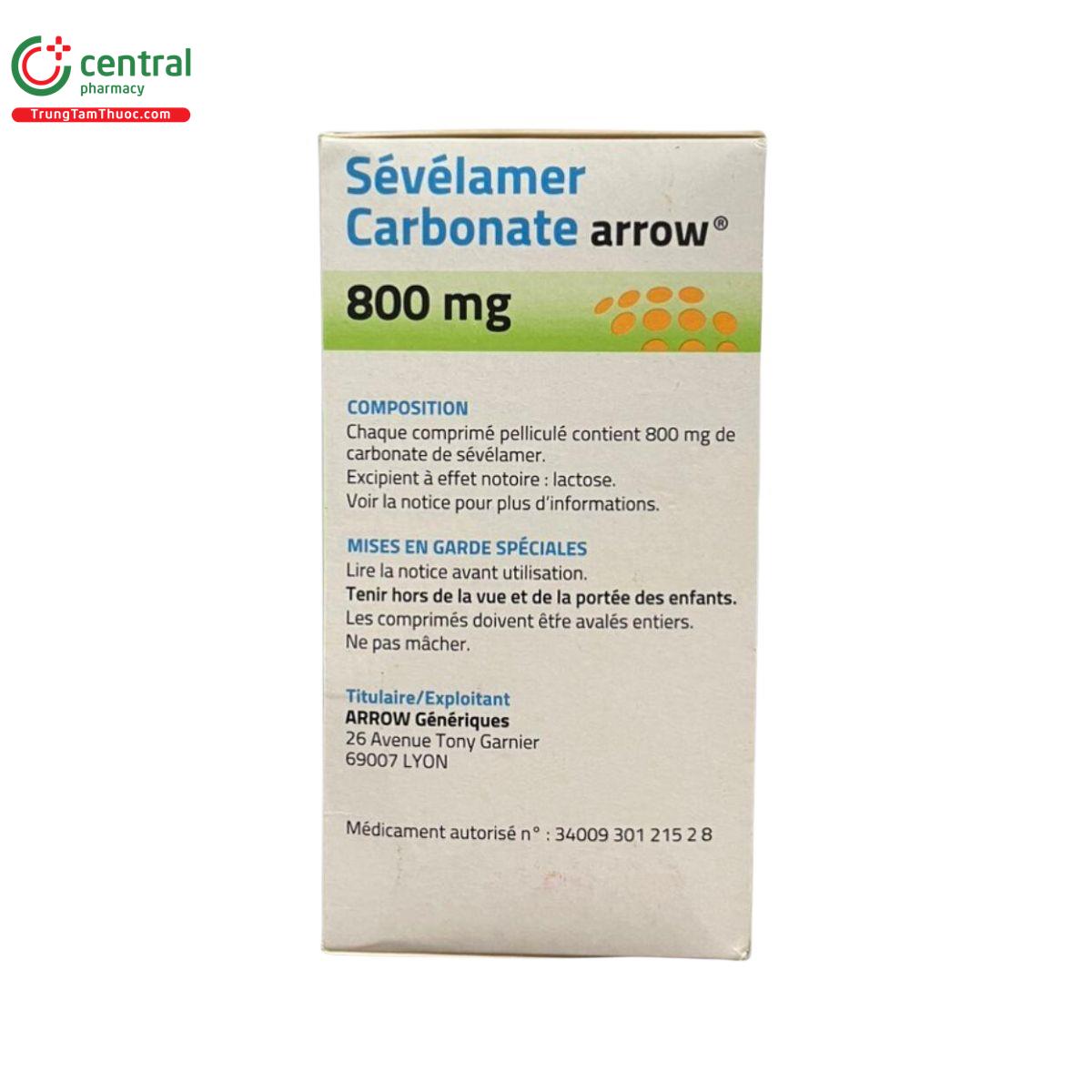 sevelamer carbonate arrow 800mg 11 T7335