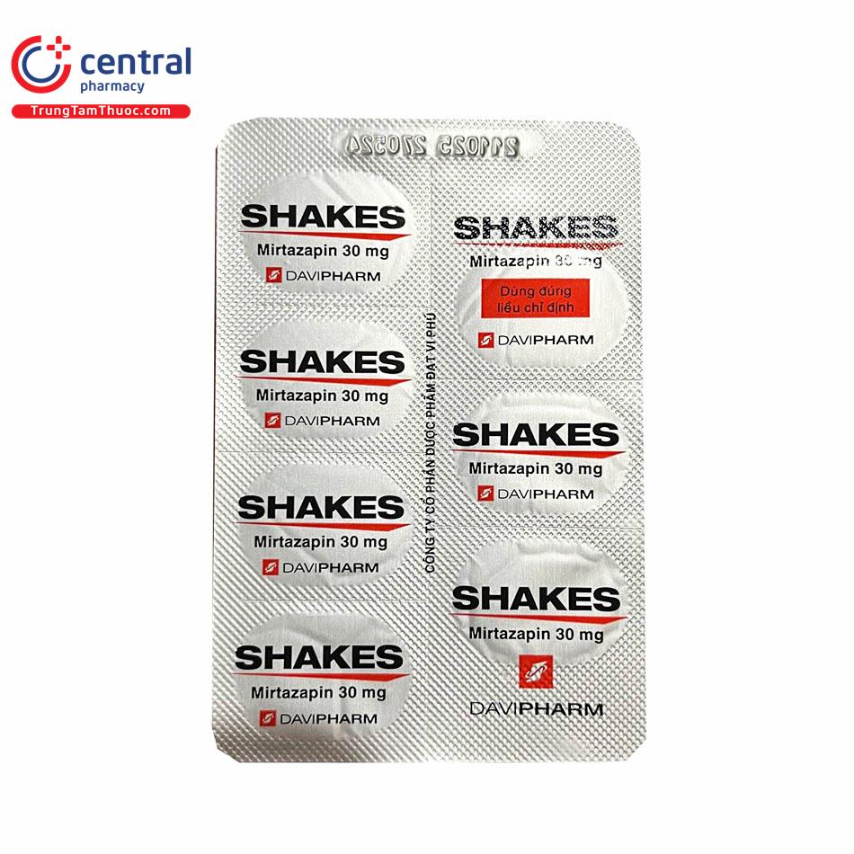 shakes 30 mg 6 U8106