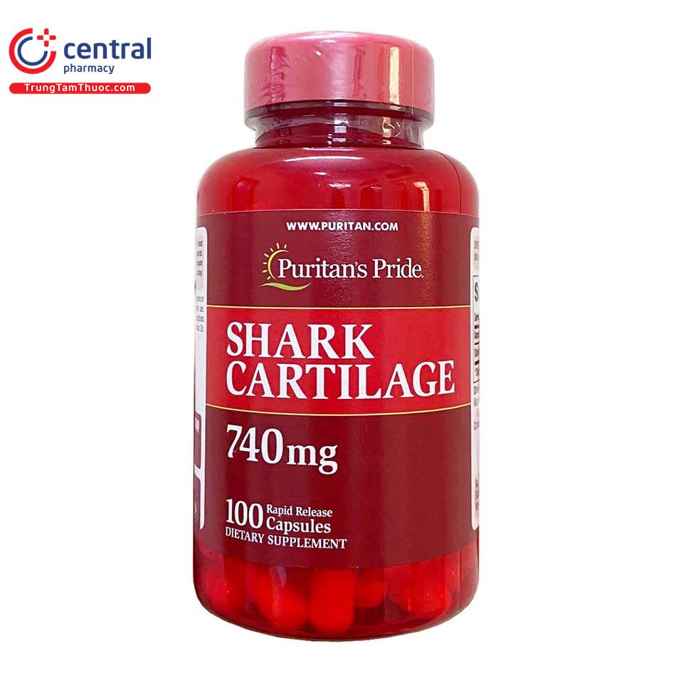 Thuốc Shark Cartilage 740mg (hộp 100 viên): công dụng, cách dùng
