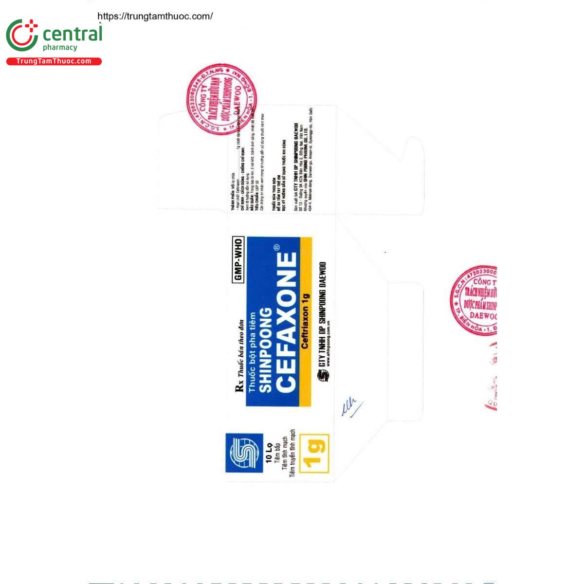 shinpoog cefaxone 1g 3 O6448 shinpoog cefaxone 1g 3 O6448