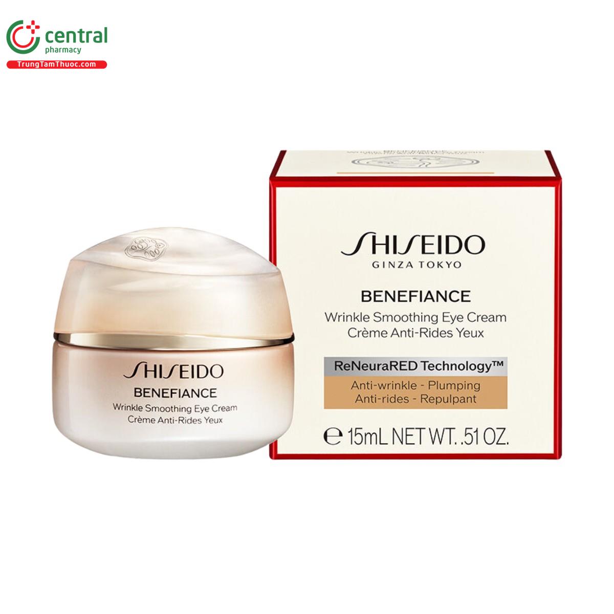 shiseido benefiance wrinkle smoothing eye cream 3 M5366 shiseido benefiance wrinkle smoothing eye cream 3 M5366