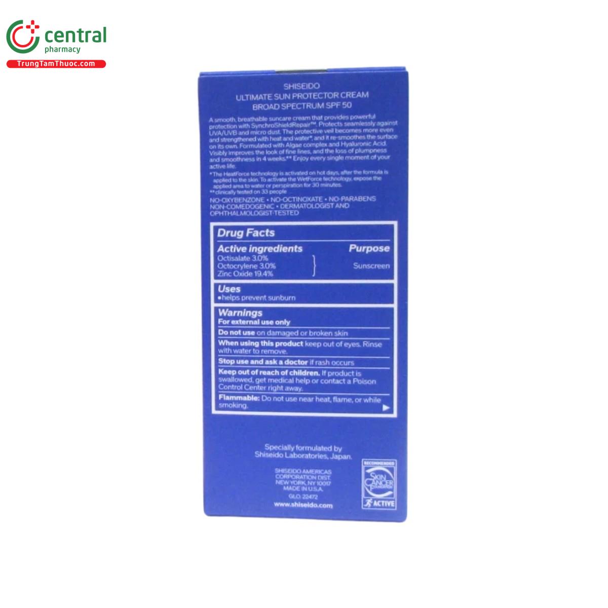 shiseido ultimate sun protector cream spf 50 4 M5502 shiseido ultimate sun protector cream spf 50 4 M5502