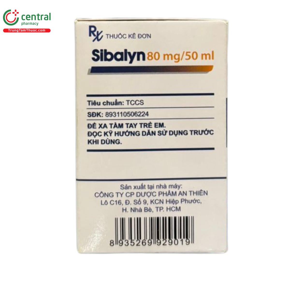 sibalyn 80mg50ml 5 U8732 sibalyn 80mg50ml 5 U8732