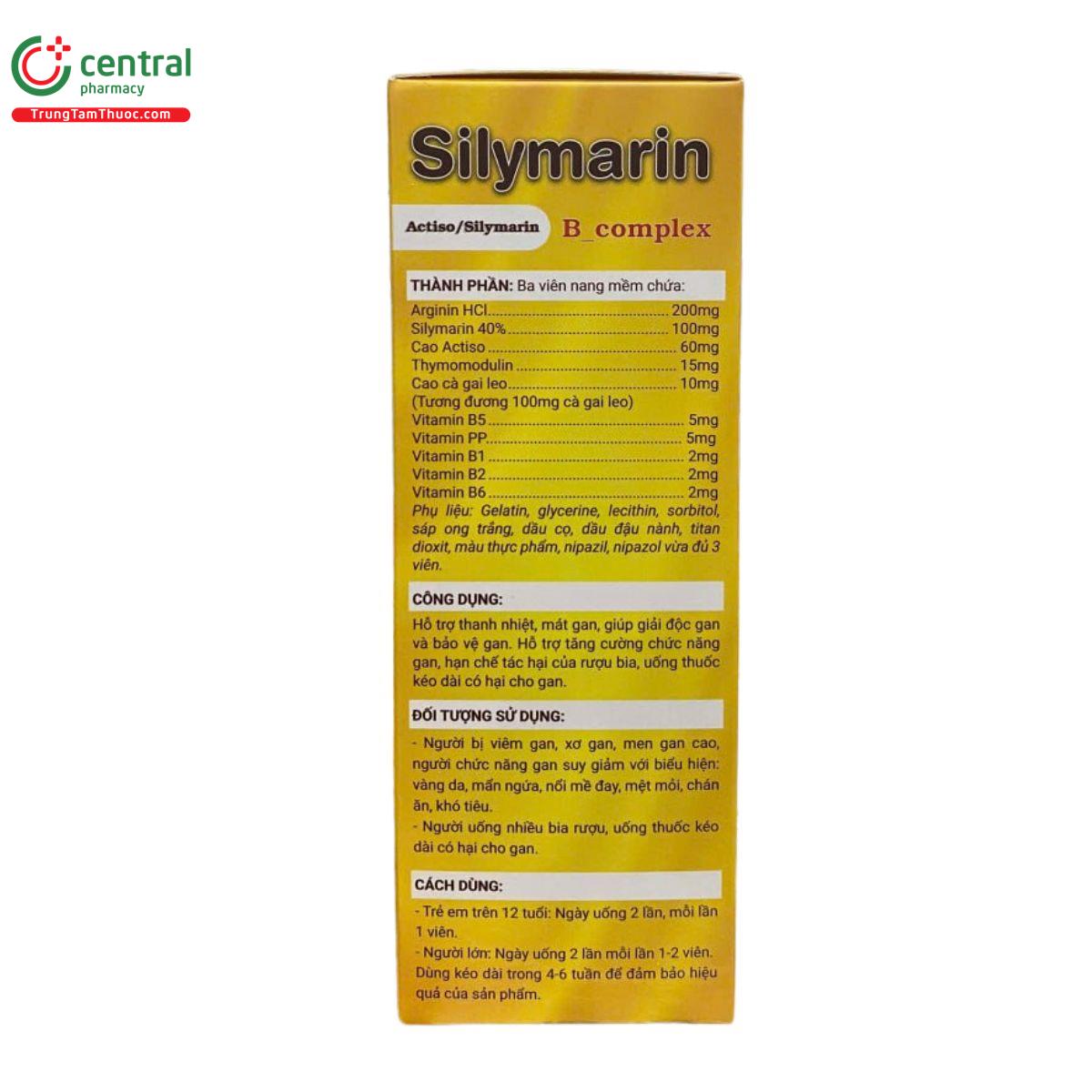 silymarin b complex tradiphar 4 M5308