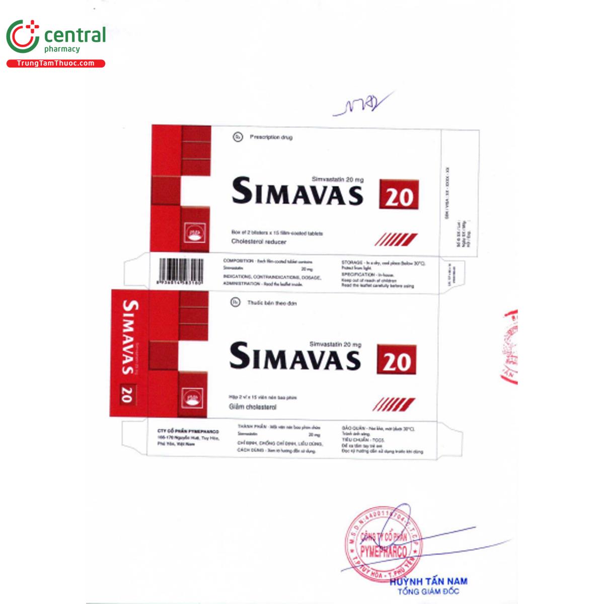 simavas 20mg 4 Q6375 simavas 20mg 4 Q6375
