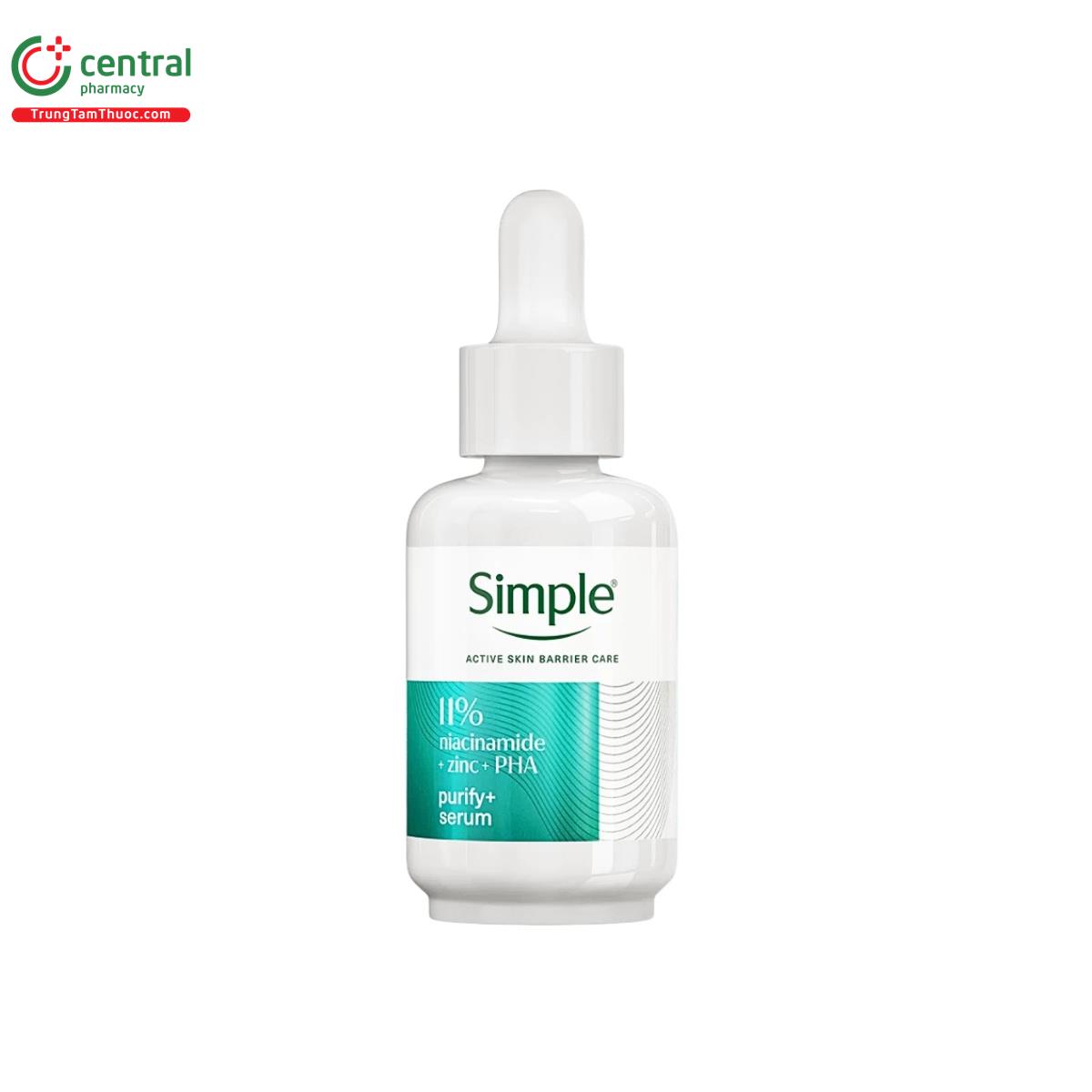 simple 11 niacinamide zinc pha purify serum 1 B0360