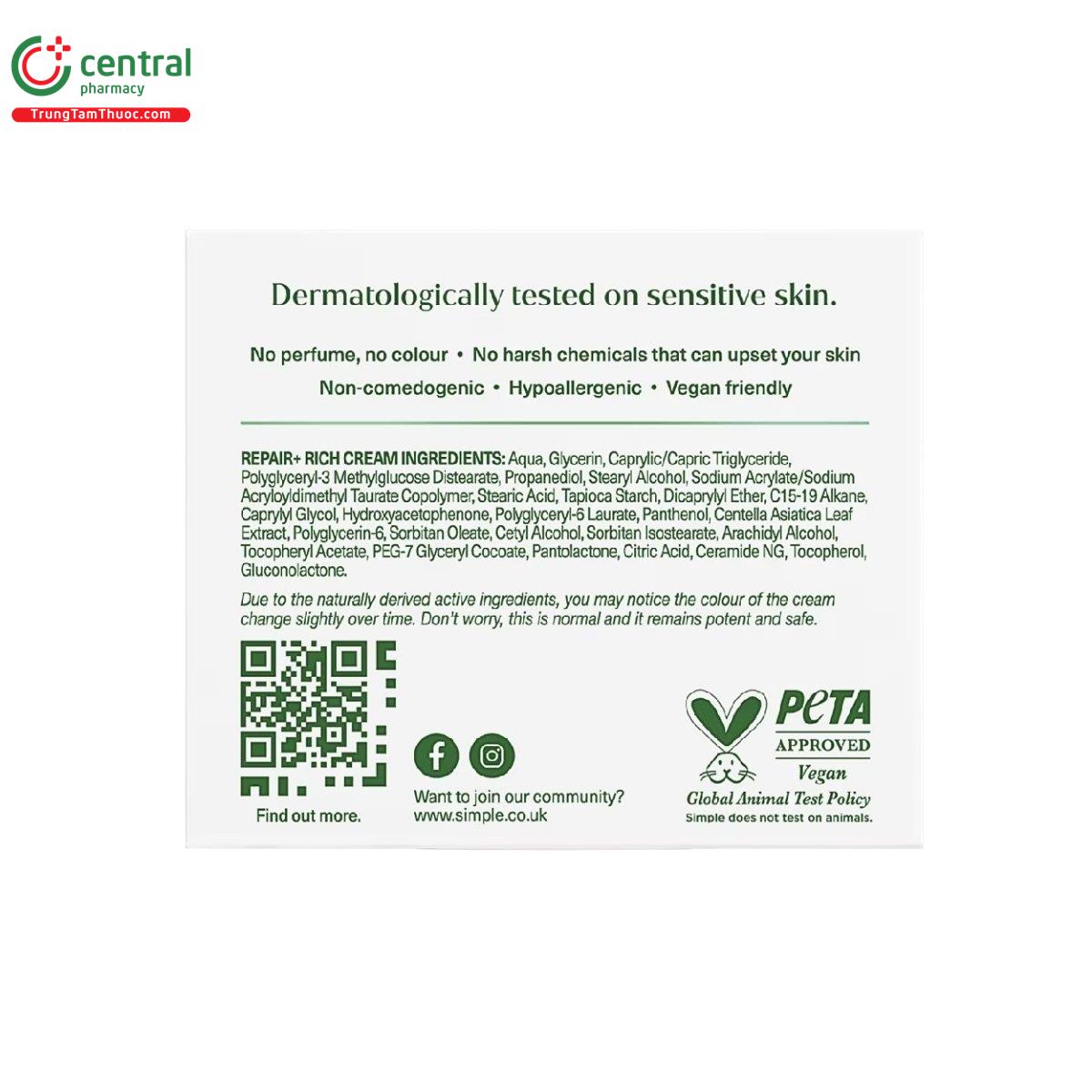 simple repair rich cream 2 G2317